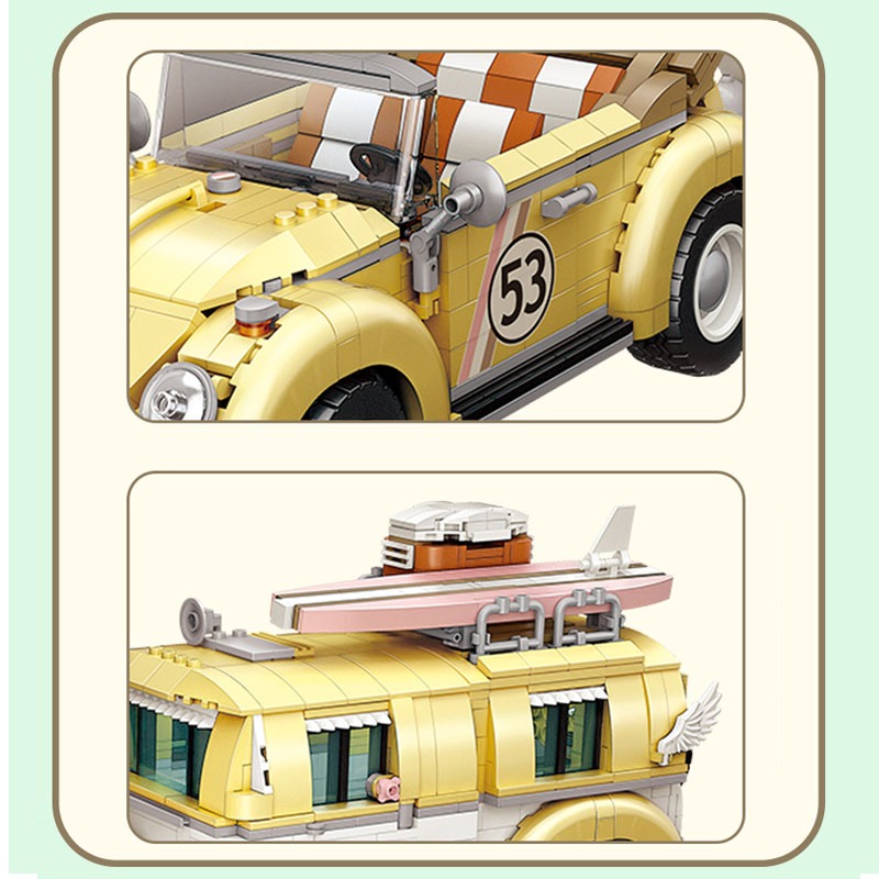 Cabrio mit Caravan - Morgen zu Hause
