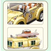 Cabrio mit Caravan - Morgen zu Hause
