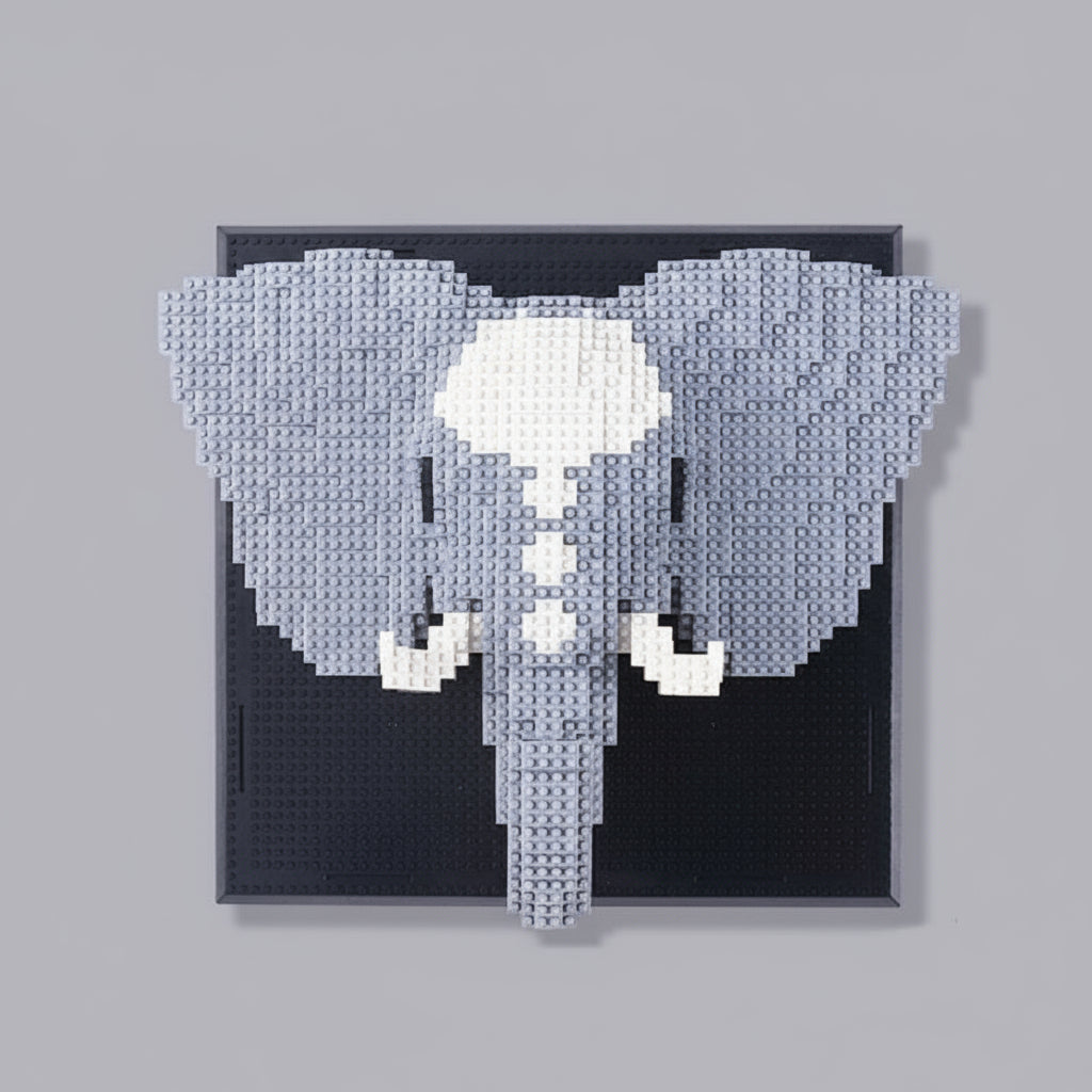 Elefanten auf dem Baubrett  | Bausteine