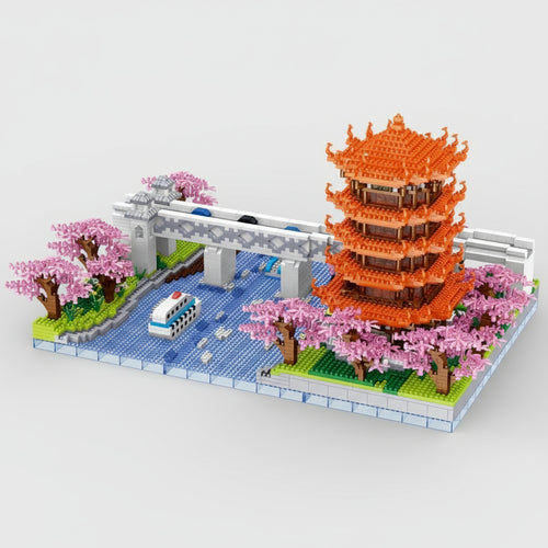 Pagodenturm im Park  | Bausteine