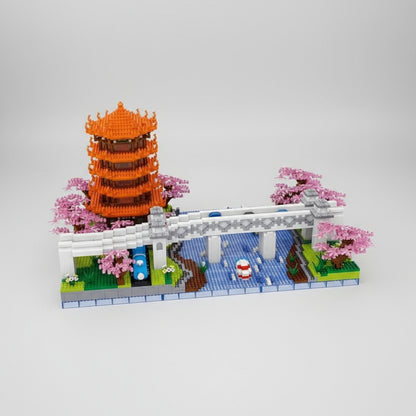 Pagodenturm im Park  | Bausteine