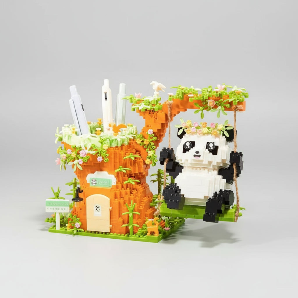Panda-Federmäppchen  | Bausteine