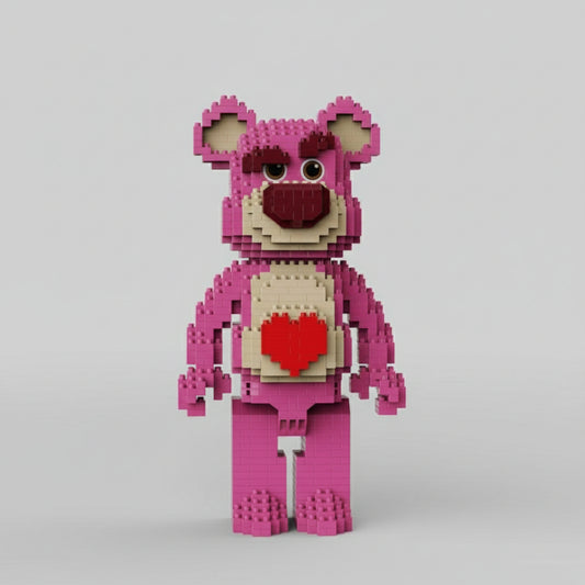 Rosa Bär mit Herz  | Bausteine