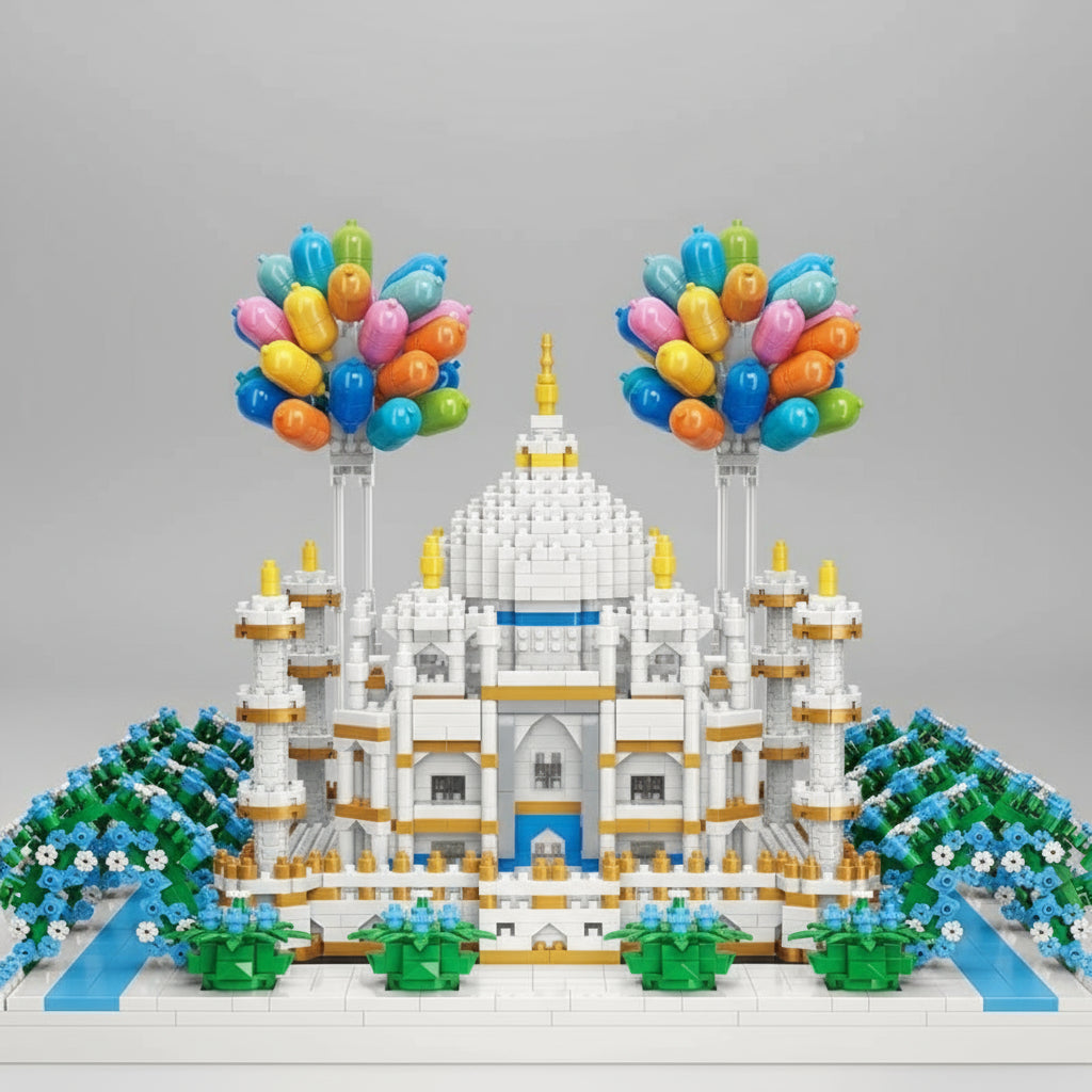 Taj Mahal mit Luftballons  | Bausteine
