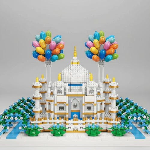 Taj Mahal mit Luftballons  | Bausteine