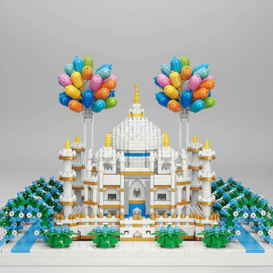 Taj Mahal mit Luftballons  | Bausteine