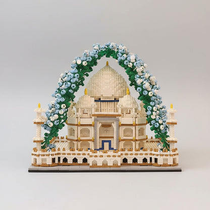Taj Mahal mit Blumen  | Bausteine