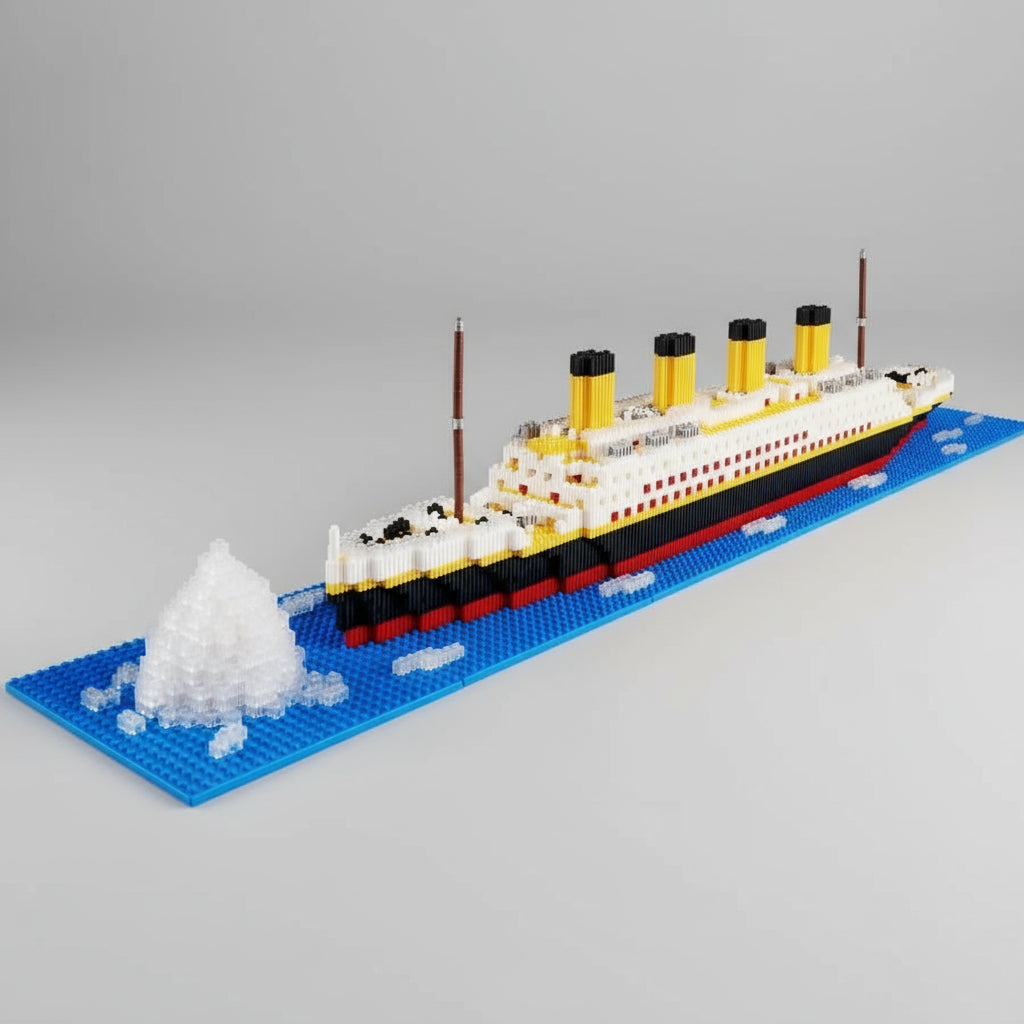 Titanic Met Ijsblok Bouwblokjes