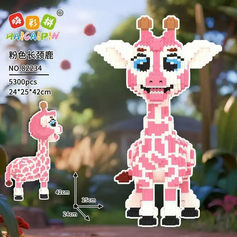 Rosa Giraffe | Bausteine