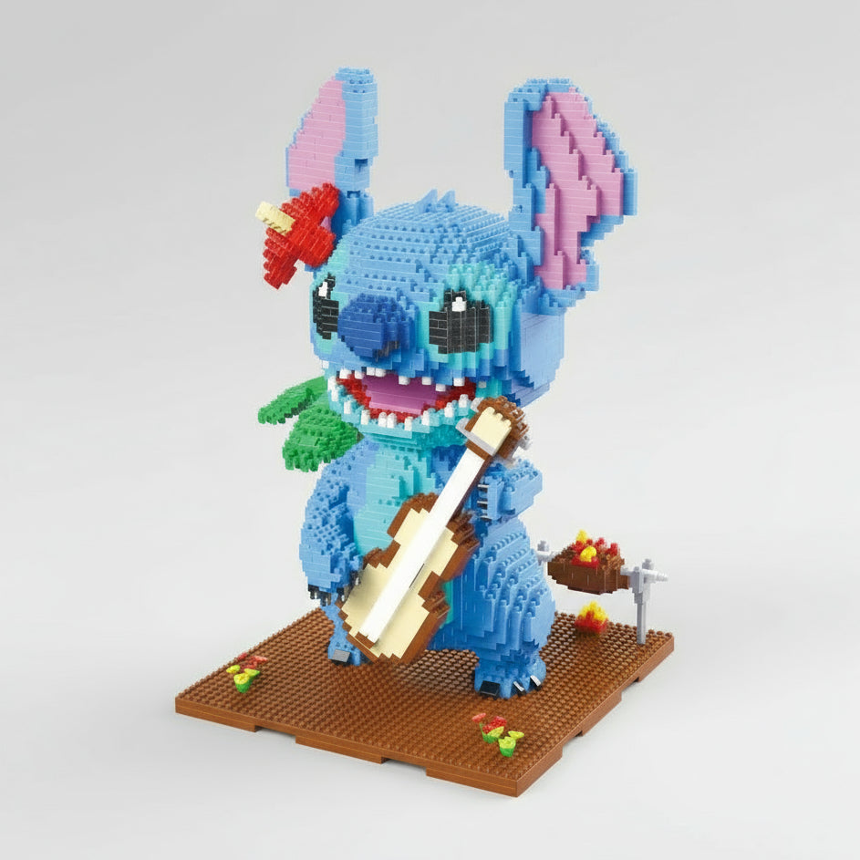 Blaues Wesen mit Gitarre  | Bausteine