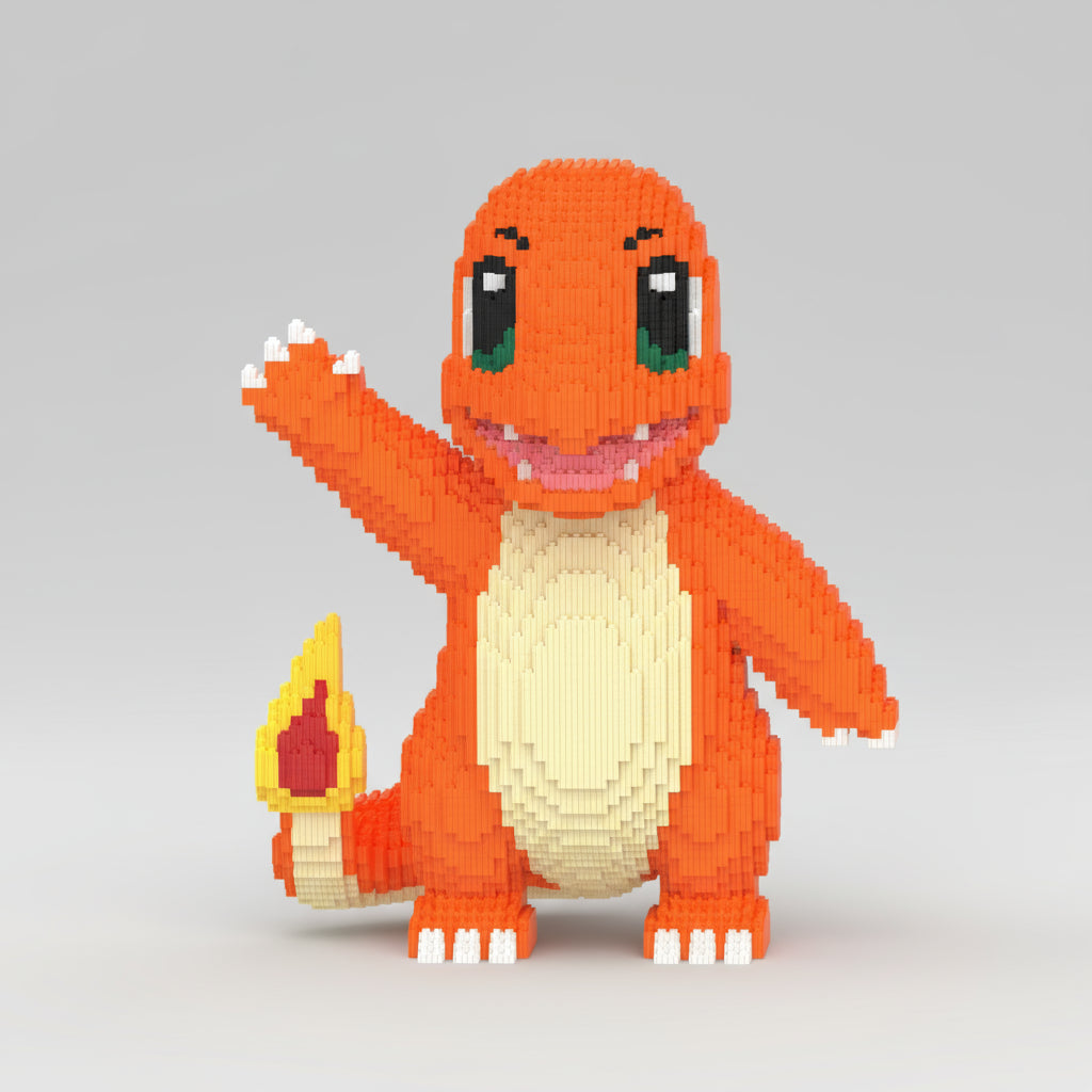 MEGA Feuriges Oranges Wesen | Bausteine