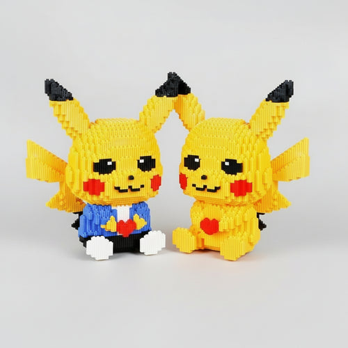 Verliebte gelbes Blitzmonster | Bausteine