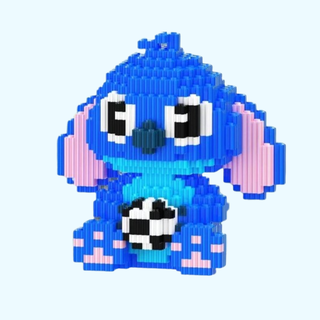 Blaues Wesen mit Ball | Bausteine
