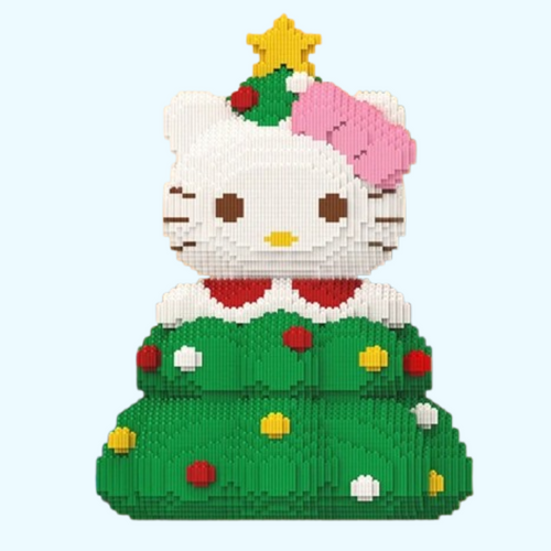 Katze im Weihnachtsbaum | Bausteine