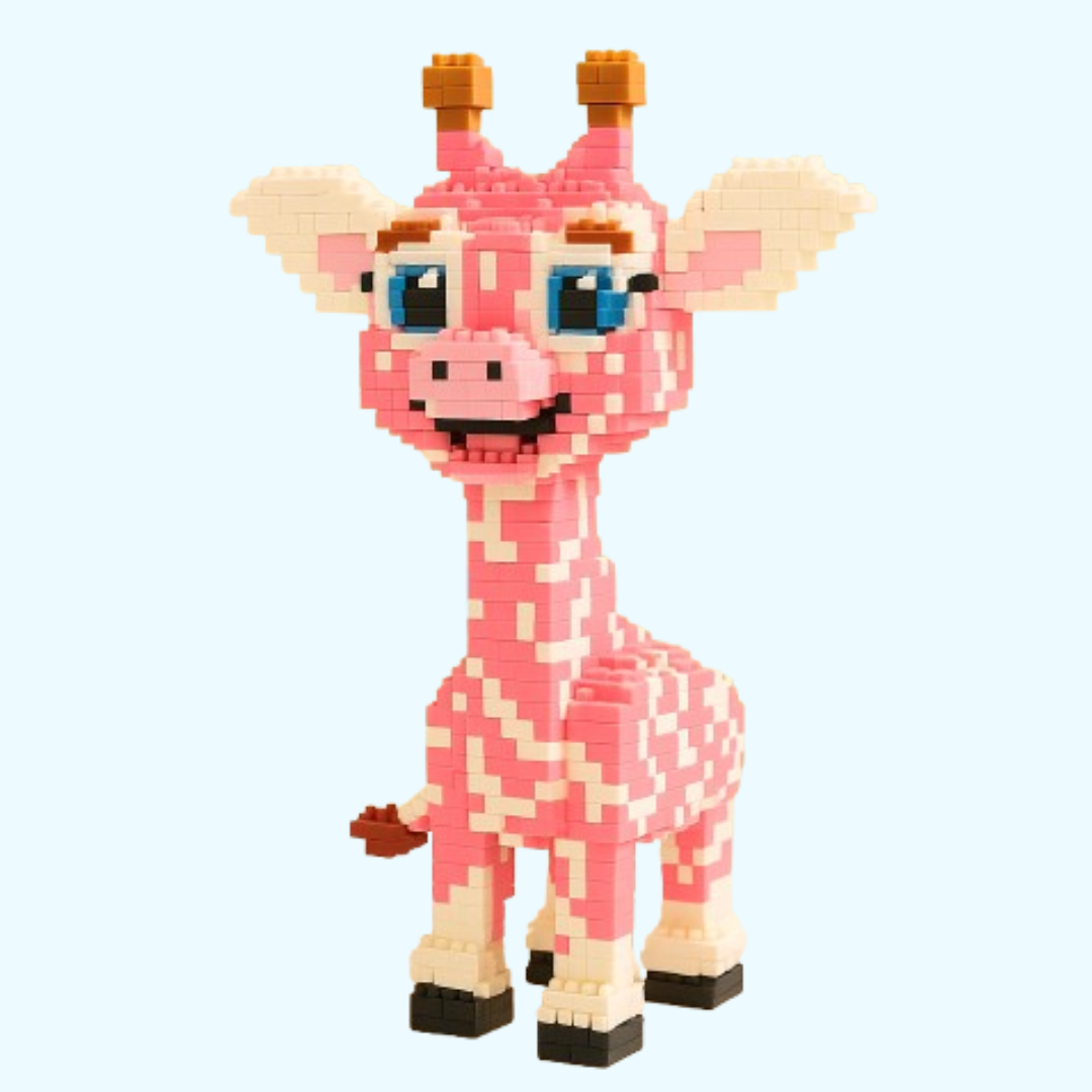 Rosa Giraffe | Bausteine
