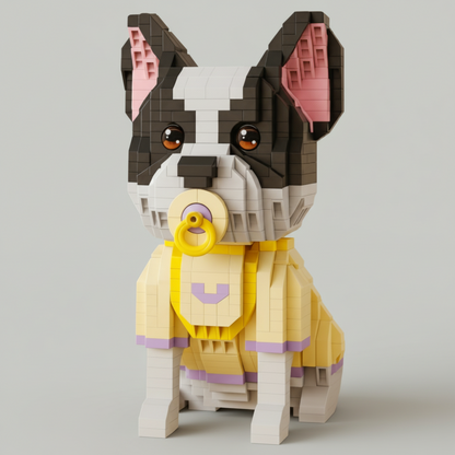 Welpe mit Schnuller | Bausteine