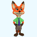 Fuchs mit Krawatte | Bausteine