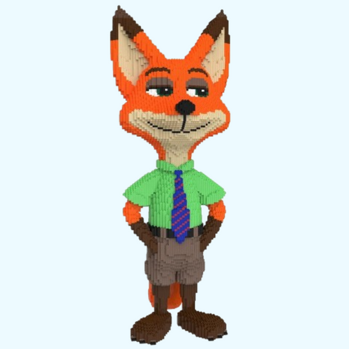 Fuchs mit Krawatte | Bausteine