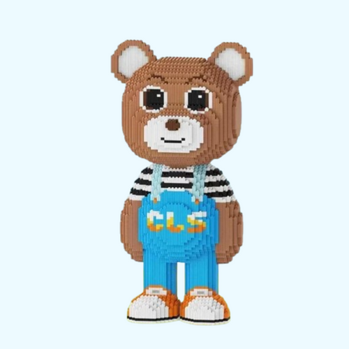 Braunbären mit Latzhose | Bausteine