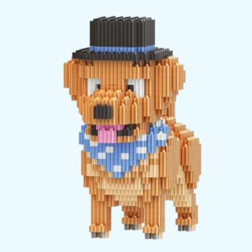 Hund mit Hut | Bausteine