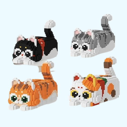 liegende Katze | Bausteine