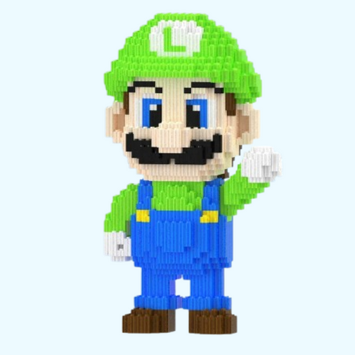 Grüner Klempner mit Faust | Bausteine