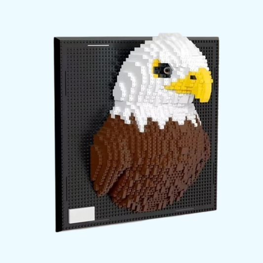 Adler auf Bauplatte | Bausteine