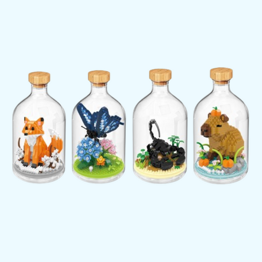 Tier in Flasche | Bausteine