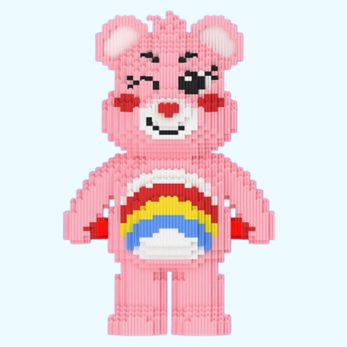 Rosa Regenbogen-Bär | Bausteine