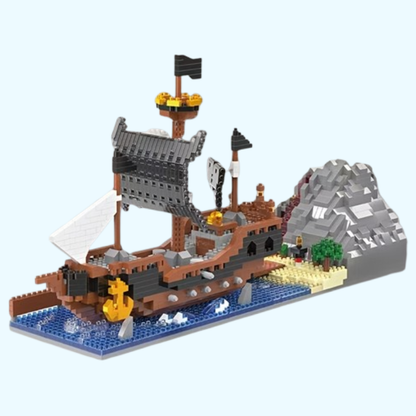 Piratenschiff auf dem Wasser | Bausteine