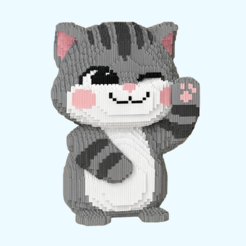 Liebe Graue Katze | Bausteine