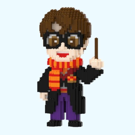 Junge mit Brille und Schal | Bausteine