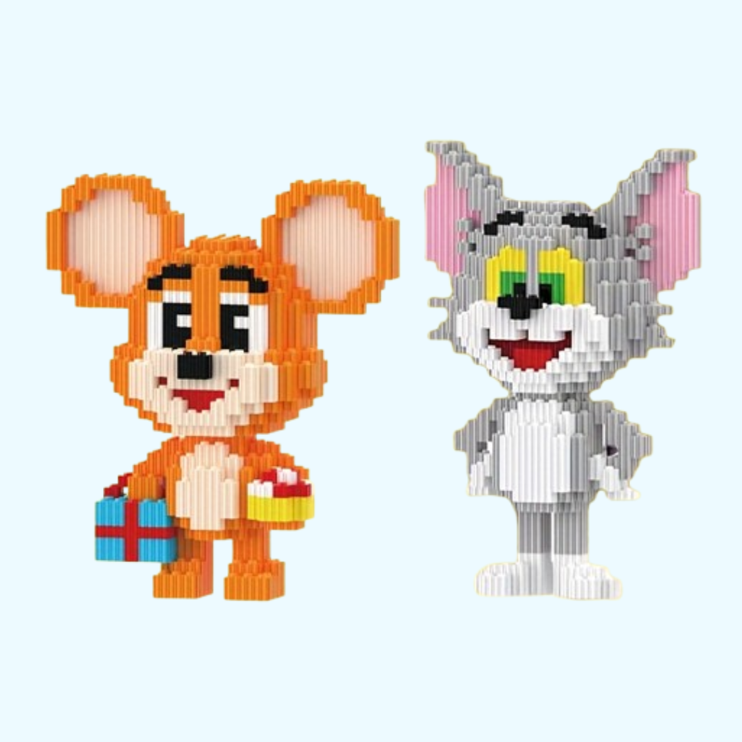 Süße Katze & Maus | Bausteine