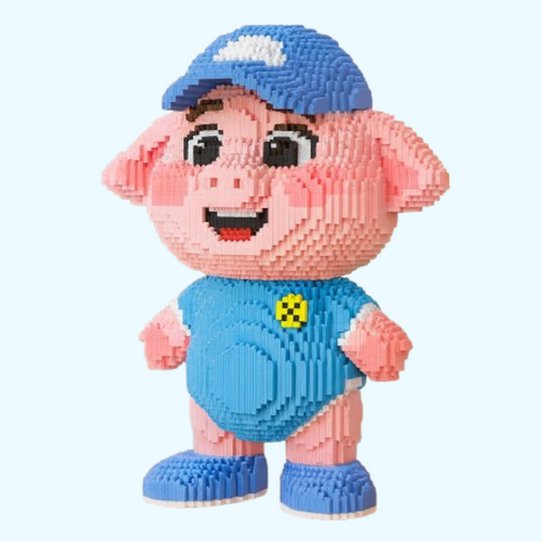 Schwein mit Mütze | Bausteine