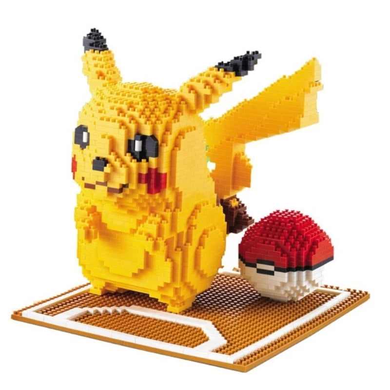 gelbes Blitzmonster auf Bautafel