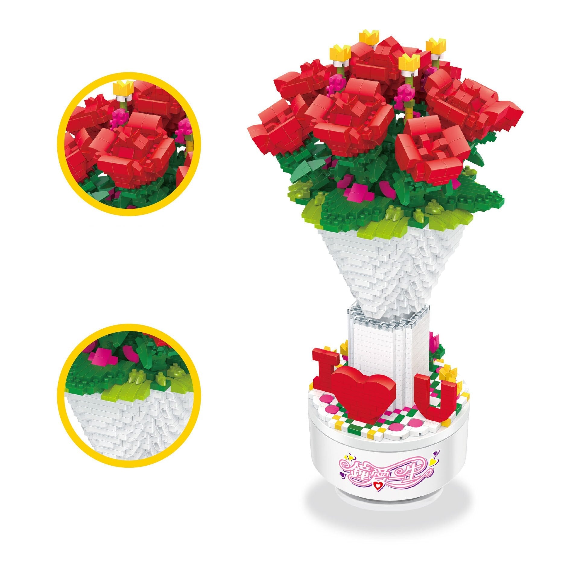Spieldose Rosen  | Bausteine