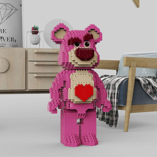 Rosa Bär mit Herz  | Bausteine