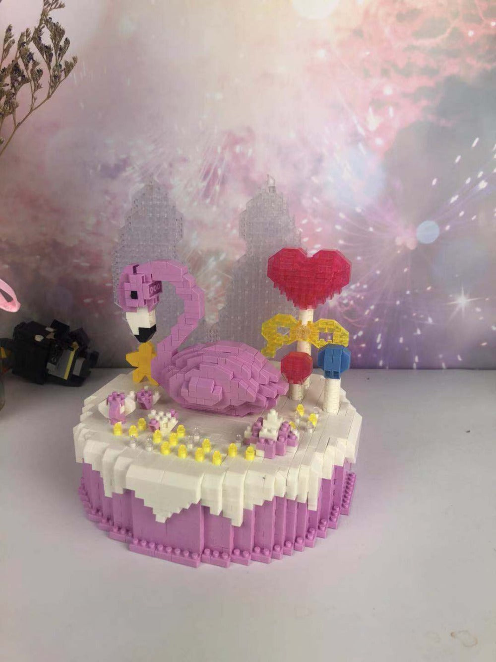 Flamingo-Kuchen  | Bausteine