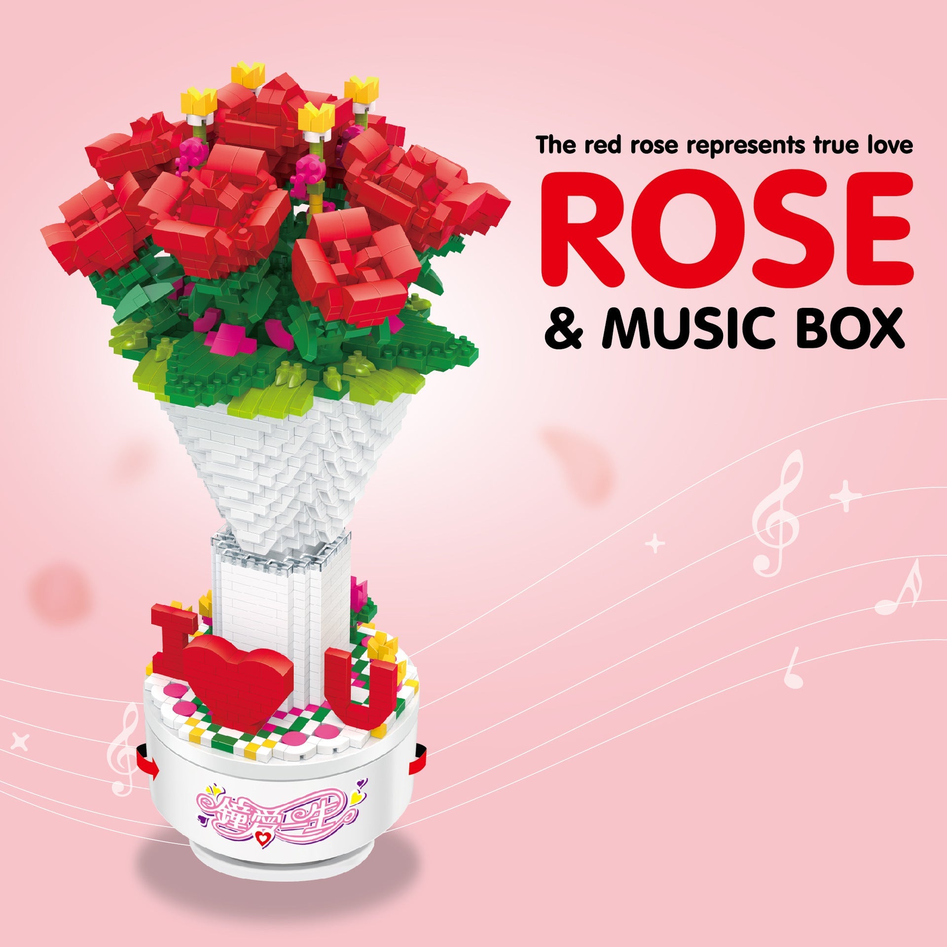 Spieldose Rosen  | Bausteine