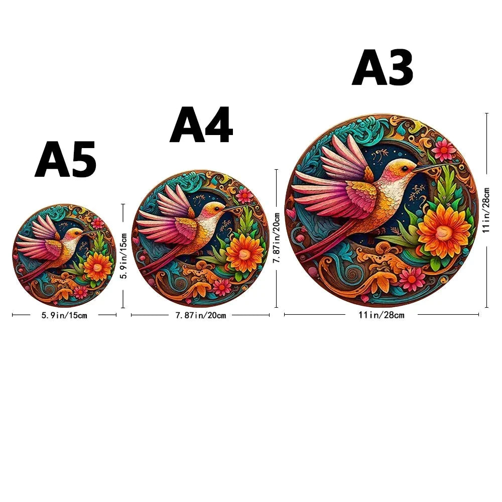 Kolibri | 2D Holzpuzzle