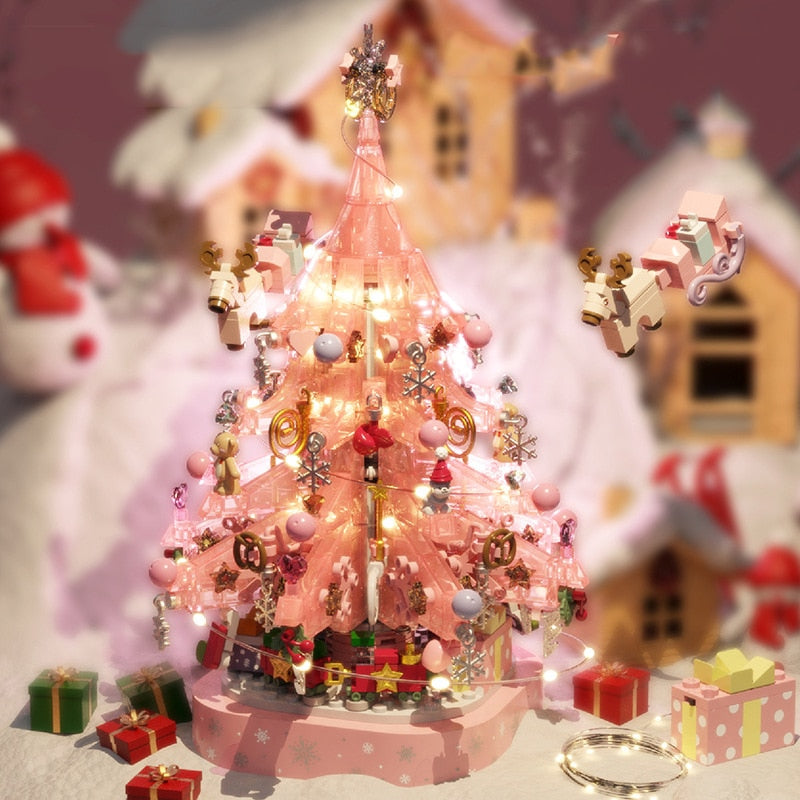 Rosa Weihnachtsbaum  | Bausteine