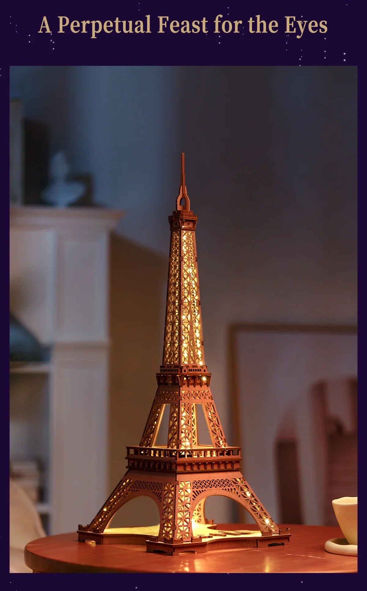 Der Eiffelturm in der Nacht