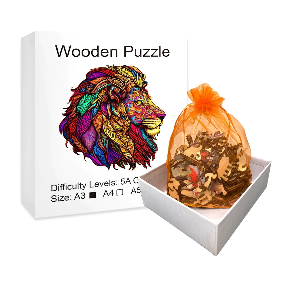 Löwe | 2D Holzpuzzle