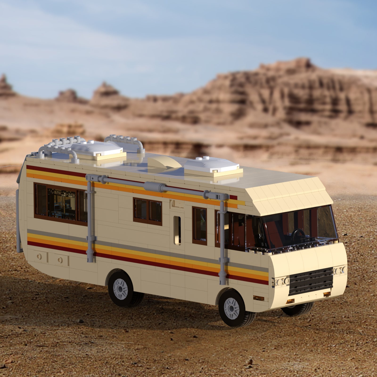 Altmodisches Wohnmobil  | Bausteine