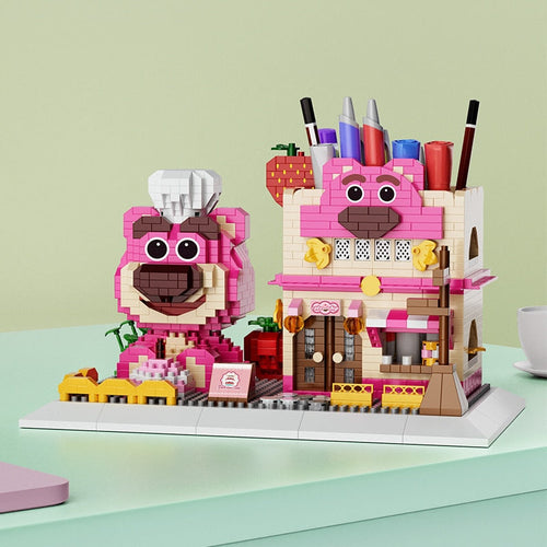 Rosa Bär Stiftablage  | Bausteine