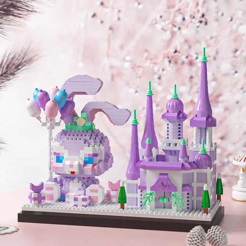 Lila Kaninchen Stiftablage  | Bausteine