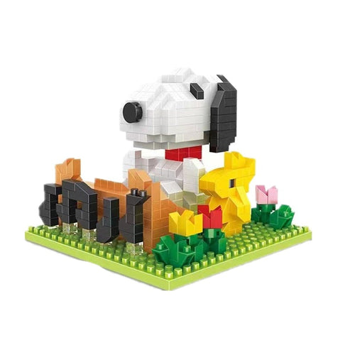 Fiktiver Beagle im Garten  | Bausteine