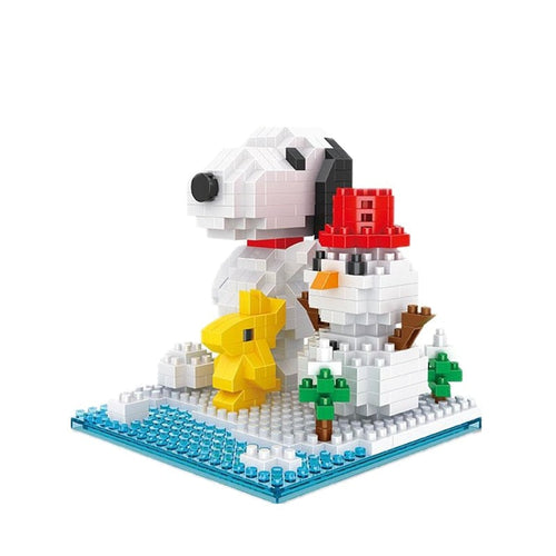 Fiktiver Beagle und Schneemann  | Bausteine