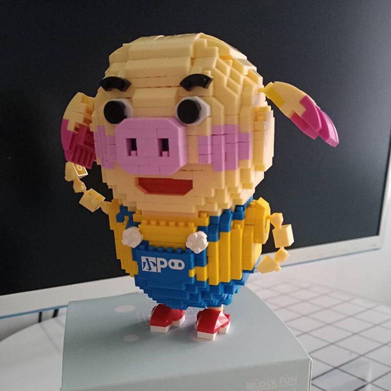 Schwein mit Latzhosen  | Bausteine