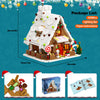 Neujahrs-Lebkuchenhaus